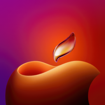 Diwali, Apple logo, Gradient background, Aesthetic, 5K