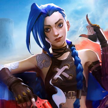 Jinx (Arcane), PUBG MOBILE, 5K, 8K, Jinx, Arcane: League of Legends