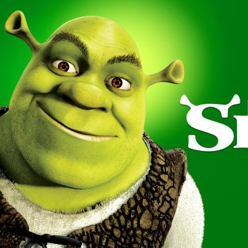 Shrek, Animation movies, DreamWorks Animation, Green background