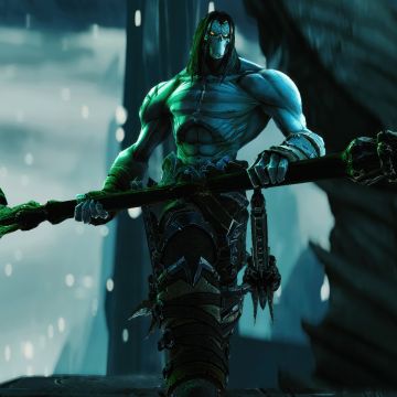 Death (Darksiders), Hammer, Artwork, Video Game, 5K