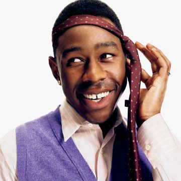 Tyler the Creator, Portrait, American rapper, 5K, White background