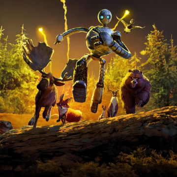 The Wild Robot, Banner, Animation movies, 2024 Movies