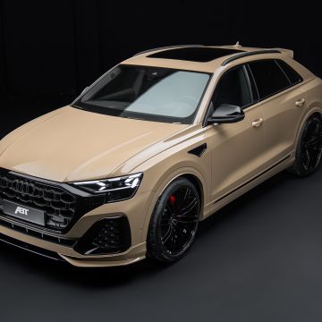 ABT Audi Q8 quattro S line, 2024, 5K, Audi Q8, Dark background