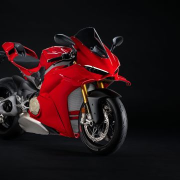 Ducati Panigale V4 S, 2025, Dark background, Sports bikes, 5K