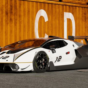 Lamborghini Essenza SCV12, CGI, Track cars