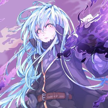 Rimuru Tempest, Tensei Shitara Slime Datta Ken, Anime girl, Purple aesthetic