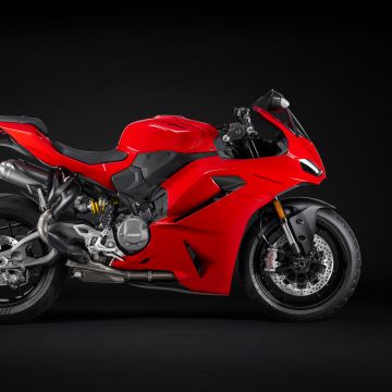 Ducati Panigale V2, 8K, 2025, 5K, Sports bikes, Dark background