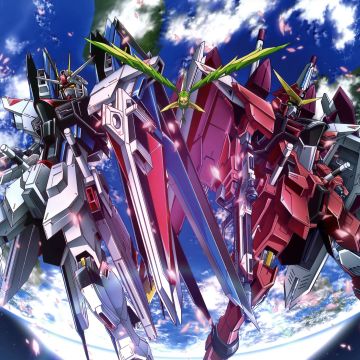 ZGMF-X10A Freedom Gundam, ZGMF-X09A Justice Gundam, Mobile Suit Gundam SEED, 5K