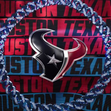 Houston Texans, 3D logo, 5K, NFL team, American football team