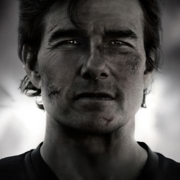 Mission: Impossible - The Final Reckoning, 2025 Movies, Tom Cruise as Ethan Hunt, 5K, Monochrome, Black and White