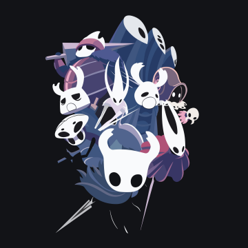 Hollow Knight, Dark background 5K