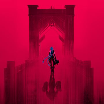 Jinx, Red aesthetic, Arcane: League of Legends, Red background