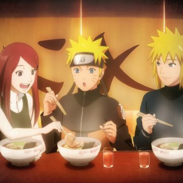 Naruto, Family, Naruto Uzumaki, Minato Namikaze, Kushina Uzumaki, 5K