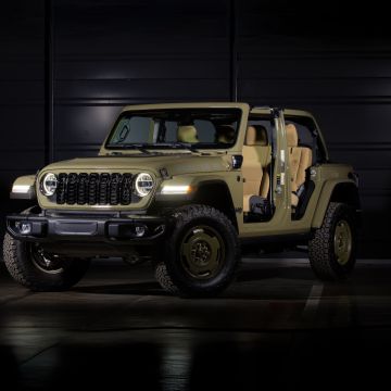 Jeep Wrangler Unlimited 4xe Willys Special Edition, 2025, 5K, Dark background, Jeep Wrangler Unlimited