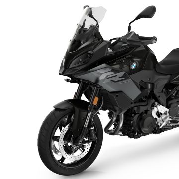 BMW F 900 XR Triple Black, 2025, Adventure motorcycles, White background, BMW F 900 XR, Black bikes