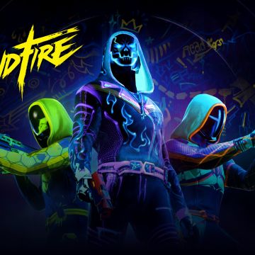 Blindfire, Key Art, 2024 Games, Neon