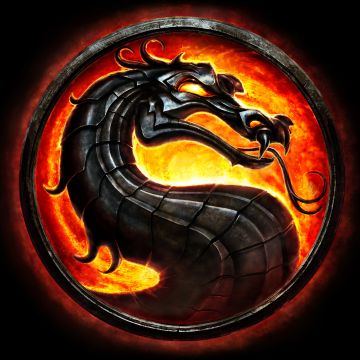 Mortal Kombat, Dragon, Black background