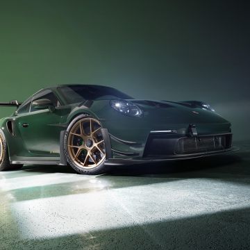 Porsche 911 GT3 RS, Manthey Kit, 5K, Green aesthetic