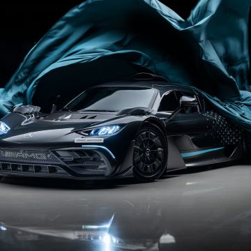 Mercedes-AMG ONE, Dark theme, Plug-In Hybrid, 5K, Dark background