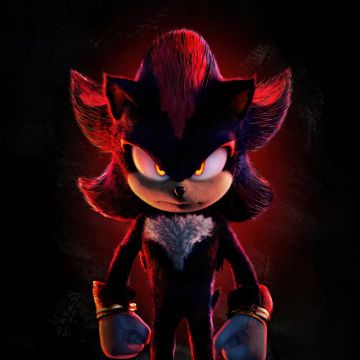 Shadow the Hedgehog, 8K, Sonic the Hedgehog 3, 2024 Movies, 5K, Dark background