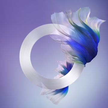 Purply blue, Abstract design, Gradient background, Purple background, 5K