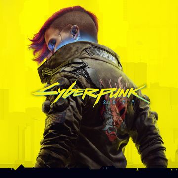 Cyberpunk 2077, Cover Art, Female V, Yellow background