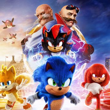 Sonic the Hedgehog 3, Ultrawide, Shadow the Hedgehog, 5K, 2024 Movies