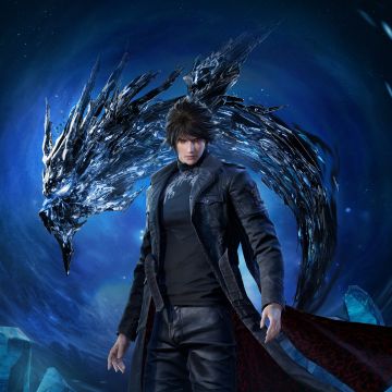 Lost Soul Aside, Key Art, 2025 Games, PC Games, PlayStation 5, PlayStation 4, Blue background