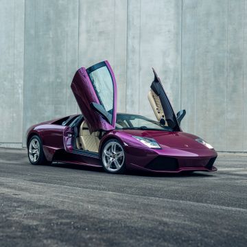 Lamborghini Murcielago LP 640, Sports car, Purple