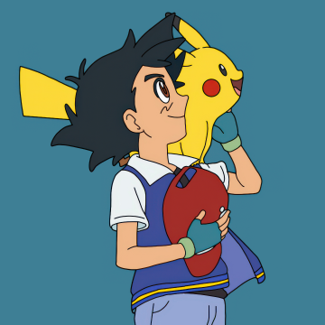 Ash Pikachu, Pokemon, 5K, Cartoon, Ash Ketchum, Pikachu