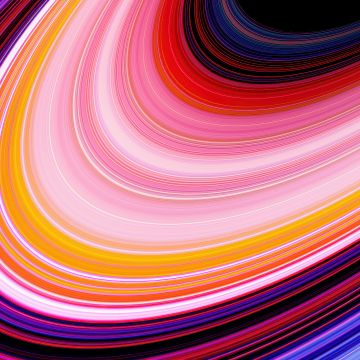 Planetary rings, Ultrawide, Cosmic, Abstract art, Colorful space, Vibrant, Orbital ring, Light streaks, Celestial, Dynamic