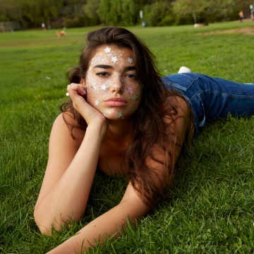 Dua Lipa, Outdoor, Albanian singer, 5K, Green Grass