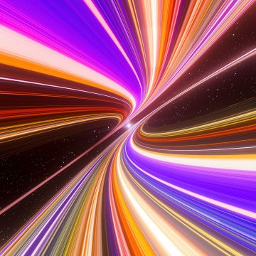 Cosmic, Light trails, Vibrant, Colorful space, Motion, Energy, Futuristic, Dynamic, Warp, Bright, Radiant, Universe, Swirling Vortex, Illumination, Neon, Velocity, Infinity, 5K