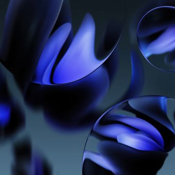 Lilac, Abstract art, Dark blue, 5K, Blue aesthetic, Dark aesthetic