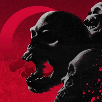 Castlevania Skull, Red background