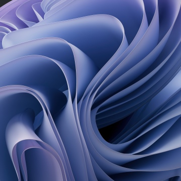 Windows 11, Blue purple abstract, Swirls, Curves, 5K, 8K, Stock