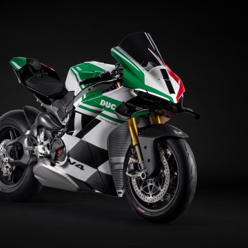 Ducati Panigale V4 Tricolore, 8K, 2025, Dark background, 5K