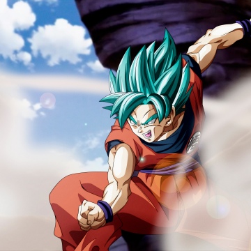 Goku SSGSS, Super Saiyan Blue, Goku, Dragon Ball FighterZ, 5K, 8K