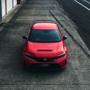 Honda Civic Type R, Racing Black Package, 5K, Red cars