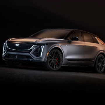 Cadillac Lyriq-V, 2026, Electric SUV, Dark background, 5K