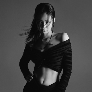 Jennie, Dark aesthetic, Monochrome, Black and White, Photoshoot, 5K, South Korean Singer, Elle Magazine, 8K