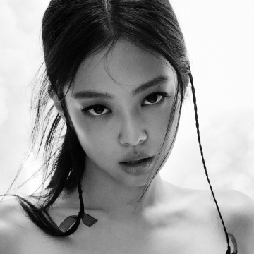 Jennie, Closeup, Monochrome, Black and White, Photoshoot, 5K, South Korean Singer, Elle Magazine