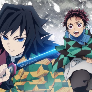 Giyu Tomioka, Tanjiro Kamado, Demon Slayer: Kimetsu no Yaiba