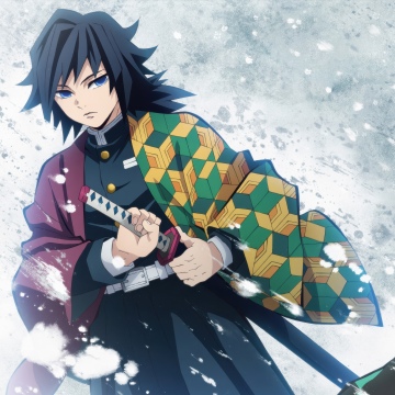 Giyu Tomioka, Tanjiro Kamado, Demon Slayer: Kimetsu no Yaiba