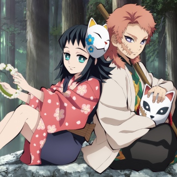 Sabito, Makomo, Demon Slayer: Kimetsu no Yaiba