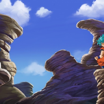 Goku vs Vegeta, Battle, Super Saiyan Blue, Dragon Ball Super, 5K