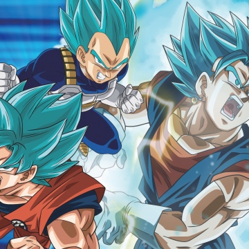 Dragon Ball Super, Super Saiyan Blue, Son Goku, Vegito, Vegeta, 5K