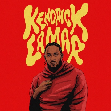 Kendrick Lamar Artwork, Red background