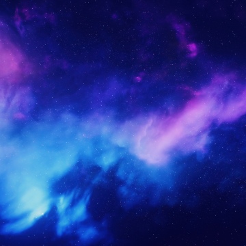 Cosmic, Clouds, Blue aesthetic, Deep space, 5K, Galaxy, Starry sky, Celestial, Cosmos, Astronomy, Outer space, Glowing Stars