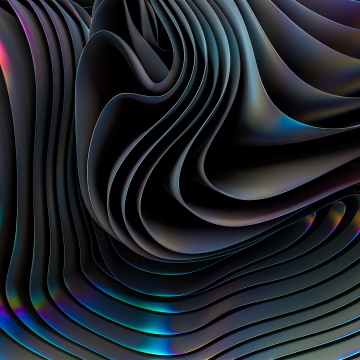 Metallic, Aesthetic, Abstract design, 3D Render, Futuristic, Neon, Dynamic, 5K, Holographic